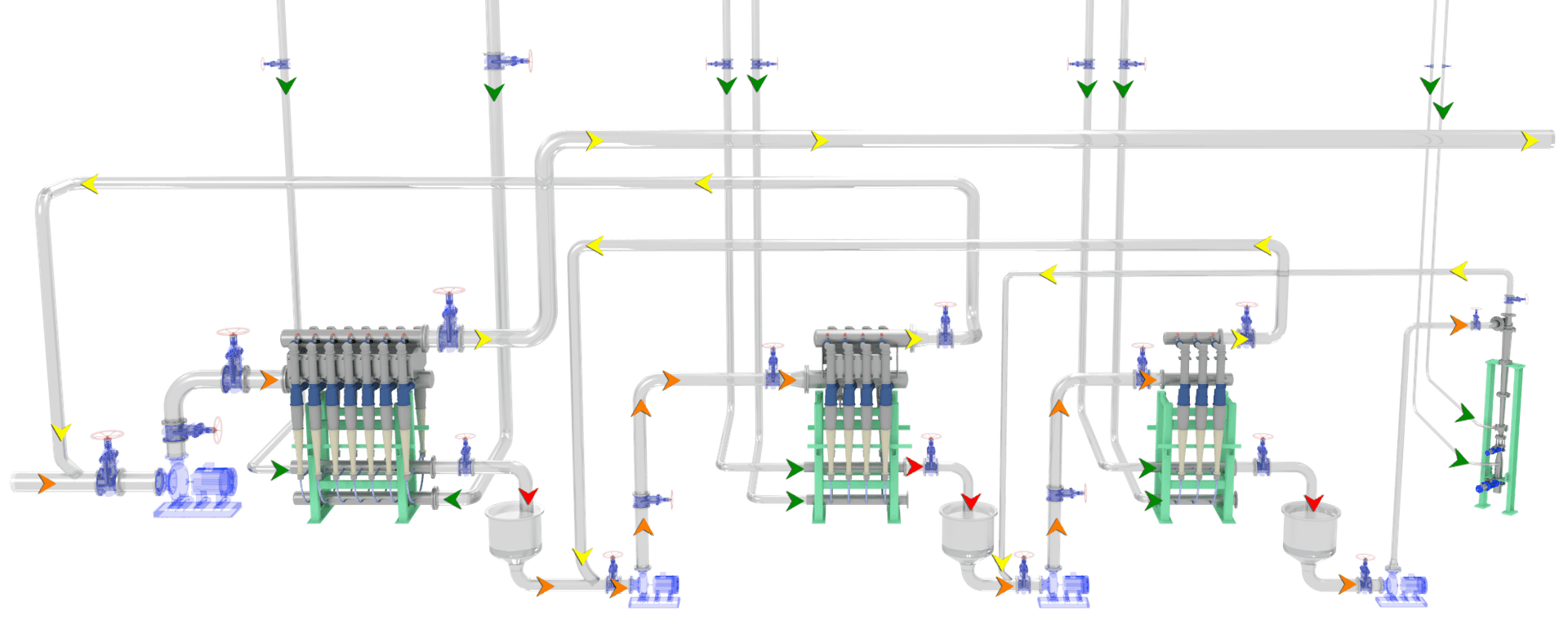 LC Cleaner PLC-110 Process Flow Diagram